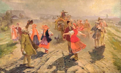 Bröllopståg i Orel-regionen